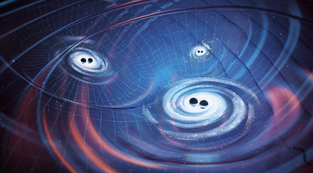 Illustration of Gravitational Waves